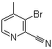 structure of CAS# 717843-45-3, 3-溴-4-甲基-2-吡啶甲腈