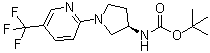 CAS # 717906-56-4, N-[(3R)-1-[5-(Trifluoromethyl)-2-pyridinyl]-3-pyrrolidinyl]carbamic acid 1,1-dimethylethyl ester