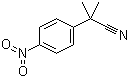 structure of CAS# 71825-51-9, alpha,alpha-二甲基-4-硝基苯乙腈