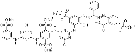 structure of CAS# 71872-76-9, 活性蓝 160
