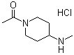 structure of CAS# 71879-46-4, 1-乙酰基-N-甲基-4-哌啶胺单盐酸盐