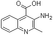 structure of CAS# 71881-80-6, 3-氨基-2-甲基-4-喹啉甲酸