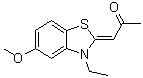 CAS # 719277-26-6, (1Z)-1-(3-Ethyl-5-methoxy-2(3H)-benzothiazolylidene)-2-propanone, TG 003