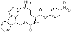 structure of CAS# 71989-21-4, N-芴甲氧羰基-L-谷氨酰胺 4-硝基苯酯