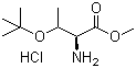 structure of CAS# 71989-43-0, O-叔丁基-L-苏氨酸甲酯盐酸盐