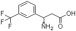 structure of CAS# 719995-40-1, (S)-3-氨基-3-(3-三氟甲基苯基)丙酸