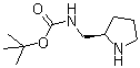structure of CAS# 719999-54-9, [(2R)-2-Pyrrolidinylmethyl]carbamic acid tert-butyl ester