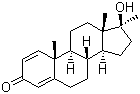 CAS 登录号：72-63-9, 美雄酮, 大力补, 17b-羟基-17a-甲基-1,4-雄甾二烯-3-酮