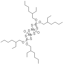 CAS # 72030-25-2 (68958-92-9), Bis[O,O-bis(2-ethylhexyl) phosphorodithioato]dioxodi-mu-thioxodimolybdenum (Mo-Mo)