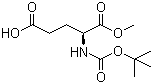 structure of CAS# 72086-72-7, N-叔丁氧羰基-L-谷氨酸 1-甲酯