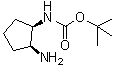 structure of CAS# 721395-15-9, ((1R,2S)-2-氨基环戊基)氨基甲酸叔丁酯