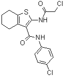 CAS # 721892-21-3, 2-[(Chloroacetyl)amino]-N-(4-chlorophenyl)-4,5,6,7-tetrahydrobenzo[b]thiophene-3-carboxamide