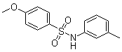 CAS # 7230-53-7, 4-Methoxy-N-(3-methylphenyl)benzenesulfonamide, 4-Methoxybenzenesulfono-m-toluidide