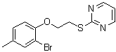 structure of CAS# 723249-01-2, 2-[[2-(2-溴-4-甲基苯氧基)乙基]硫基]嘧啶