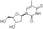 structure of CAS# 7236-57-9, 4-硫代胸苷