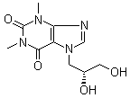 7-[(2S)-2,3-二羟基丙基]-3,7-二氢-1,3-二甲基-1H-嘌呤-2,6-二酮分子结构 (CAS 72376-77-3)