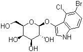 structure of CAS# 7240-90-6, 5-溴-4-氯-3-吲哚半乳糖苷