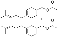 CAS 登录号：72403-67-9, 3/4-(4-甲基-3-戊烯-1-基)-3-环己烯-1-甲醇 1-乙酸酯