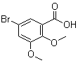 5-Bromo-2,3-dimethoxybenzoic acid molecular structure (CAS 72517-23-8)