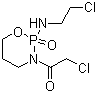 structure of CAS# 72578-71-3, 3-(2-氯乙酰基)-2-[(2-氯乙基)氨基]四氢-2H-1,3,2-噁磷-2-氧化物