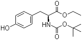 structure of CAS# 72594-77-5, Boc-L-酪氨酸乙酯
