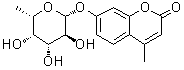 CAS # 72601-82-2, 7-[(6-Deoxy-beta-L-galactopyranosyl)oxy]-4-methyl-2H-1-benzopyran-2-one