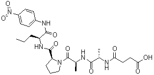 CAS # 72682-71-4, N-(3-Carboxy-1-oxopropyl)-L-alanyl-L-alanyl-L-prolyl-N-(4-nitrophenyl)-L-norvalinamide