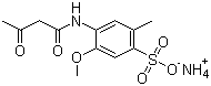 CAS 登录号：72705-22-7, 乙酰乙酰克利西丁磺酸铵盐, 3-乙酰乙酰氨基-4-甲氧基甲苯-6-磺酸铵
