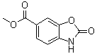 structure of CAS# 72752-80-8, 2-氧代-2,3-二氢-1,3-苯并恶唑-6-羧酸甲酯