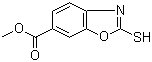 structure of CAS# 72752-81-9, 2-巯基苯并[d]噁唑-6-羧酸甲酯