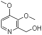 structure of CAS# 72830-08-1, 2-羟甲基-3,4-二甲氧基吡啶