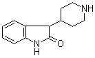 structure of CAS# 72831-89-1, 3-(4-Piperidinyl)-2-indolinone