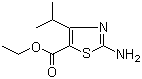 structure of CAS# 72850-76-1, 2-氨基-4-异丙基噻唑-5-甲酸乙酯