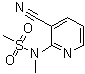 CAS 登录号：73161-37-2, N-(3-氰基吡啶-2-基)-N-甲基甲烷磺酰胺