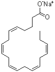 structure of CAS# 73167-03-0, (全顺式)-5,8,11,14,17-二十碳五烯酸钠盐