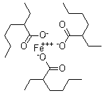 structure of CAS# 7321-53-1, 2-乙基己酸铁