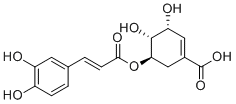 CAS # 73263-62-4, 5-Caffeoylshikimic acid, (3R,4R,5R)-5-[(E)-3-(3,4-dihydroxyphenyl)prop-2-enoyl]oxy-3,4-dihydroxycyclohexene-1-carboxylic acid