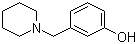 structure of CAS# 73279-04-6, 3-(1-Piperidinylmethyl)phenol