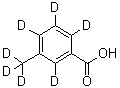 CAS 登录号：733046-94-1, 5-(甲基-d<sub>3</sub>)苯甲酸-2,3,4,6-d<sub>4</sub>
