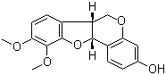 structure of CAS# 73340-41-7, 3-羟基-9,10-二甲氧基紫檀烷