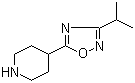 structure of CAS# 733748-92-0, 4-(3-异丙基-1,2,4-恶二唑-5-基)哌啶