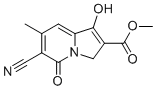 structure of CAS# 73427-92-6, Methyl 6-cyano-1-hydroxy-7-methyl-5-oxo-3,5-dihydroindolizine-2-carboxylate
