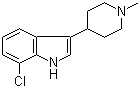 CAS 登录号：734518-22-0, 7-氯-3-(1-甲基-4-哌啶基)吲哚