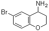 structure of CAS# 735248-42-7, 6-Bromo-3,4-dihydro-2H-1-benzopyran-4-amine
