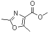 structure of CAS# 73537-07-2, 2,5-二甲基-4-恶唑羧酸甲酯
