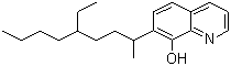 structure of CAS# 73545-11-6, 7-(4-乙基-1-甲基辛基)-8-羟基喹啉