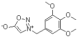 CAS # 7356-31-2, 5-Hydroxy-3-[(3,4,5-trimethoxyphenyl)methyl]-1,2,3-Oxadiazolium inner salt, 3-(3,4,5-Trimethoxybenzyl)sydnone, NSC 70627