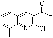 structure of CAS# 73568-26-0, 2-氯-8-甲基喹啉-3-甲醛