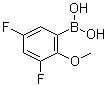 structure of CAS# 737000-76-9, 3,5-Difluoro-2-methoxyphenylboronic acid