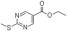 structure of CAS# 73781-88-1, 2-甲硫基-5-嘧啶羧酸乙酯
